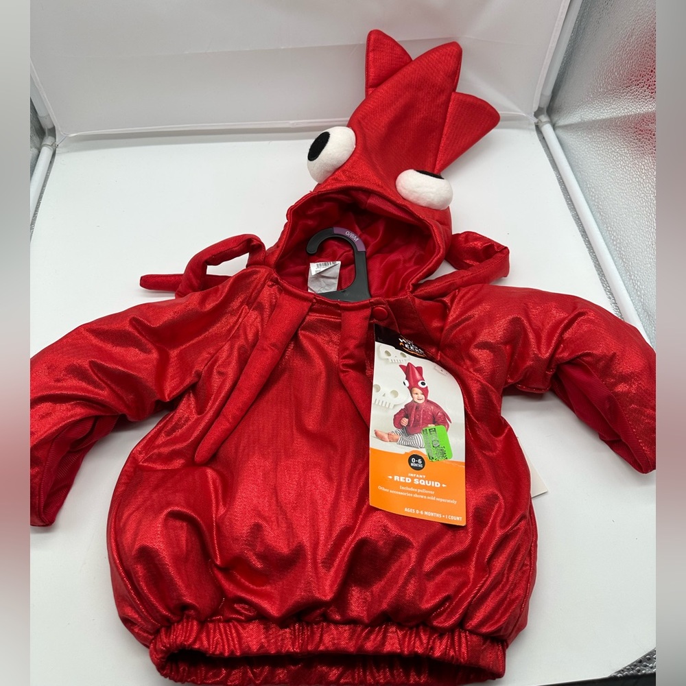 NWT Infants Child Hyde & Eek Red Squid Costume 6 / 12  Months Halloween